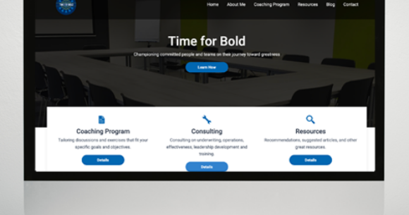 Website for Time For Bold
